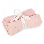 Muselină din bumbac organic - set 2 bucăți - 70x70 cm - Pure Blossom - Little Dutch