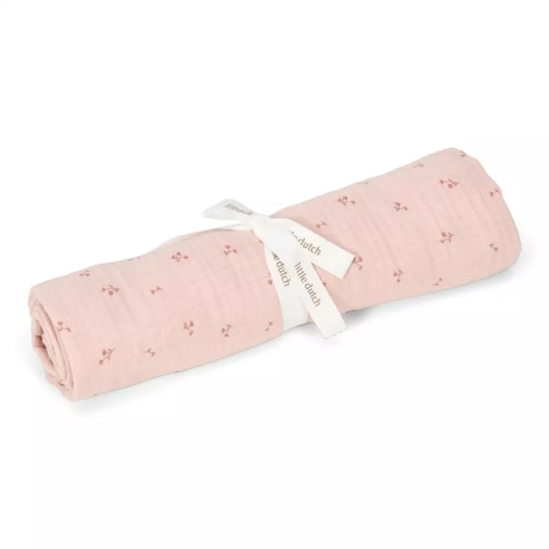 8721122584033.jpg Muselină din bumbac organic - 120x120 cm - Pure Blossom - Little Dutch - imagine 1