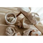 Muselină din bumbac organic - set 2 bucăți - 70x70 cm - Pure Soft Beige - Little Dutch - imagine 2