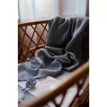 Muselină din bumbac organic - set 2 bucăți - 70x70 cm - Pure Denim Blue - Little Dutch - imagine 3