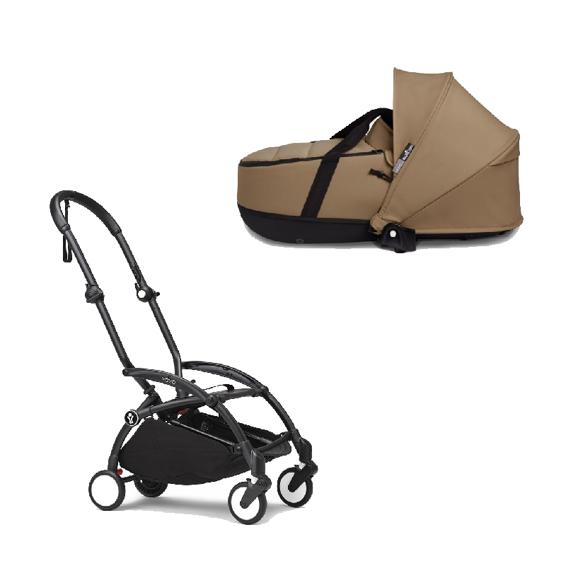 BF-landou-toffee.jpg Stokke YOYO3 cadru negru și landou pentru căruciorul Babyzen YOYO² Toffe - imagine 1