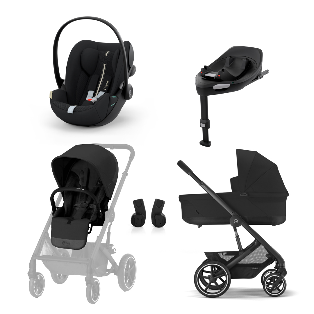 Bundle-M-Balios-S-lux-Moon-Black.jpg Carucior 3 in 1 Balios Set M Moon Black - imagine 1