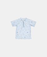 Little Dutch tricou cu protecție UV 50+ pentru copii Sailors Bay Blue 62/68
