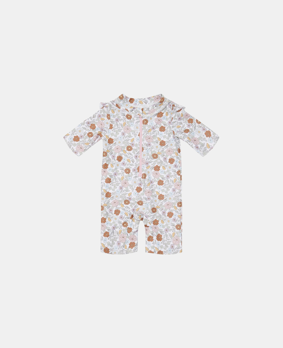CL45403301.jpg Costum de baie intreg cu protectie UV 50+ - Vintage Little Flowers - imagine 1