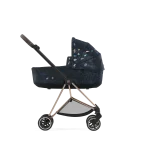 Carucior 2 in 1 Landou MIOS Lux Jewels of Nature | dark blue + Cadru Carucior pentru Copii Mios Chrome Black + Scoica Auto CLOUD T I-SIZE Jewels of Nature | dark blue Cybex Platinum - imagine 3