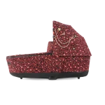 Landou PRIAM Lux Rosenrot Red | dark red +Cadru Carucior pentru Copii Priam Chrome Brown Cybex Platinum - imagine 3