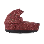 Landou PRIAM Lux Rosenrot Red | dark red +Cadru Carucior pentru Copii Priam Chrome Brown Cybex Platinum - imagine 5