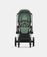 Carucior 2 in 1 Cadru Cărucior pentru Copii e-Priam Chrome Black + Parte Sport Carucior Priam Leaf Green + Scoică Auto pentru Copii Cloud T i-Size Plus Leaf Green Cybex Platinum - imagine 6