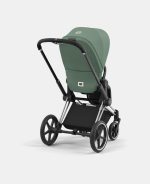 Carucior 2 in 1 Cadru Cărucior pentru Copii e-Priam Chrome Black + Parte Sport Carucior Priam Leaf Green + Scoică Auto pentru Copii Cloud T i-Size Plus Leaf Green Cybex Platinum - imagine 7
