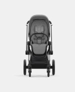 Carucior 2 in 1 Cadru Cărucior pentru Copii e-Priam Chrome Black + Parte Sport Carucior Priam Mirage Grey + Scoică Auto pentru Copii Cloud T i-Size Plus Mirage Grey Cybex Platinum - imagine 6