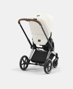 Carucior 2 in 1 Cadru Cărucior pentru Copii e-Priam Chrome Brown + Parte Sport Carucior Priam Off White + Scoică Auto pentru Copii Cloud T i-Size Plus Platinum White Cybex Platinum Cybex Platinum - imagine 7