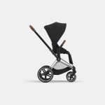Carucior Sport Electric E-Priam: Cadru Cărucior pentru Copii e-Priam Chrome Brown + Parte Sport Carucior Priam Sepia Black Cybex Platinum