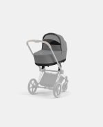 Carucior Nou Nascut Electric E-Priam: Cadru Cărucior pentru Copii e-Priam Chrome Brown + Landou PRIAM Lux Mirage Grey Cybex Platinum - imagine 6