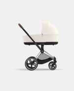 Carucior Nou Nascut Electric E-Priam: Cadru Cărucior pentru Copii e-Priam Chrome Brown + Landou PRIAM Lux Off White Cybex Platinum - imagine 2
