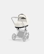 Carucior Nou Nascut Electric E-Priam: Cadru Cărucior pentru Copii e-Priam Chrome Brown + Landou PRIAM Lux Off White Cybex Platinum - imagine 6