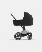 Carucior 2 in 1 Cadru Carucior pentru Copii Priam Chrome Brown + Landou PRIAM Lux Sepia Black + Parte Sport Carucior Priam Sepia Black Cybex Platinum - imagine 4