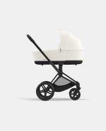 Carucior 2 in 1 Cadru Cărucior pentru Copii e-Priam Matt + Landou PRIAM Lux Off White + Parte Sport Carucior Priam Off White Cybex Platinum - imagine 4