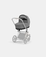 Carucior Nou Nascut Electric E-Priam: Cadru Cărucior pentru Copii e-Priam Rosegold + Landou PRIAM Lux Mirage Grey Cybex Platinum - imagine 6