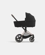 Carucior 2 in 1 Cadru Cărucior pentru Copii e-Priam Rosegold + Landou PRIAM Lux Sepia Black Cybex Platinum + Parte Sport Carucior Priam Sepia Black - imagine 4