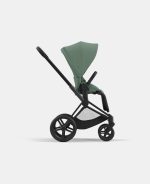 Carucior 2 in 1 Cadru Cărucior pentru Copii e-Priam Matt + Parte Sport Carucior Priam Leaf Green + Scoică Auto pentru Copii Cloud T i-Size Plus Leaf Green Cybex Platinum - imagine 4