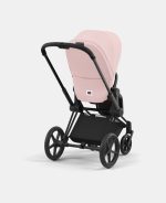 Carucior 2 in 1 Cadru Cărucior pentru Copii e-Priam Matt + Parte Sport Carucior Priam Peach Pink + Scoică Auto pentru Copii Cloud T i-Size Plus Peach Pink Cybex Platinum Cybex Platinum - imagine 7