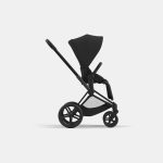 Carucior Sport Electric E-Priam: Cadru Cărucior pentru Copii e-Priam Matt + Parte Sport Carucior Priam Sepia Black Cybex Platinum