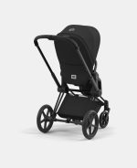 Carucior 2 in 1 Cadru Cărucior pentru Copii e-Priam Matt + Parte Sport Carucior Priam Sepia Black + Scoică Auto pentru Copii Cloud T i-Size Comfort Sephia Black Cybex Platinum Cybex Platinum - imagine 6