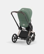 Carucior 2 in 1 : Cadru Carucior pentru Copii Priam Rosegold + Parte Sport Carucior Priam Leaf Green + Scoică Auto pentru Copii Cloud T i-Size Plus Leaf Green Cybex Platinum - imagine 7