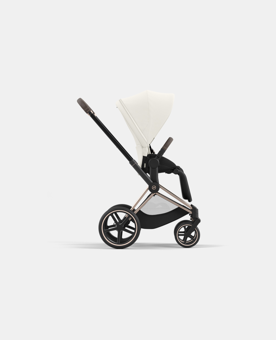 CYB_23_INT_y270_Priam_ROGO_OFWH.jpg Carucior Sport Electric E-Priam: Cadru Cărucior pentru Copii e-Priam Rosegold + Parte Sport Carucior Priam Off White Cybex Platinum - imagine 1