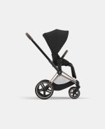 Carucior 2 in 1 : Cadru Carucior pentru Copii Priam Rosegold + Parte Sport Carucior Priam Sepia Black + Scoică Auto pentru Copii Cloud T i-Size Comfort Sephia Black Cybex Platinum - imagine 4