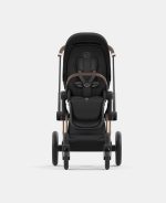 Carucior 2 in 1 : Cadru Carucior pentru Copii Priam Rosegold + Parte Sport Carucior Priam Sepia Black + Scoică Auto pentru Copii Cloud T i-Size Comfort Sephia Black Cybex Platinum - imagine 6