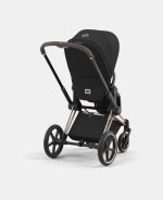 Carucior 2 in 1 : Cadru Carucior pentru Copii Priam Rosegold + Parte Sport Carucior Priam Sepia Black + Scoică Auto pentru Copii Cloud T i-Size Comfort Sephia Black Cybex Platinum - imagine 7