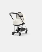 Carucior 2 in 1 : Cadru Carucior pentru Copii Mios Chrome Black + Landou Mios Lux Off White + Parte Sport Carucior MIOS Off White Cybex Platinum - imagine 3