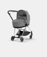 Carucior 2 in 1 : Cadru Carucior pentru Copii Mios Chrome Brown + Landou Mios Lux Mirage Grey + Parte Sport Carucior MIOS Mirage Grey Cybex Platinum - imagine 3