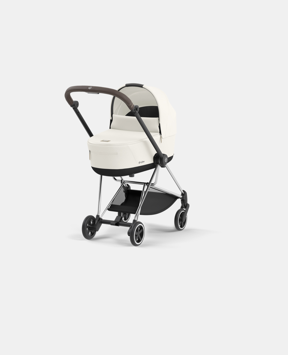 CYB_Mios_Cot_CHBR_OFWH.jpg Carucior Nou Nascut Mios: Cadru Carucior pentru Copii Mios Chrome Brown + Landou Mios Lux Off White Cybex Platinum - imagine 1