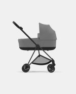 Carucior 2 in 1 : Cadru Carucior pentru Copii Mios Matt Black + Landou Mios Lux Mirage Grey+ Parte Sport Carucior MIOS Mirage Grey Cybex Platinum - imagine 4