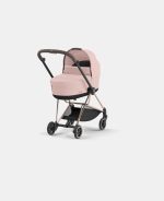 Carucior Nou Nascut Mios: Cadru Carucior pentru Copii Mios Rosegold + Landou Mios Lux Peach Pink Cybex Platinum