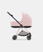Carucior 2 in 1 Cadru Carucior pentru Copii Mios Rosegold + Landou Mios Lux Peach Pink + Parte Sport Carucior MIOS Peach Pink Cybex Platinum - imagine 4