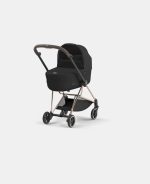 Carucior Nou Nascut Mios: Cadru Carucior pentru Copii Mios Rosegold + Landou Mios Lux Sepia Black Cybex Platinum