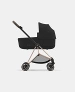 Carucior 2 in 1 Cadru Carucior pentru Copii Mios Rosegold + Landou Mios Lux Sepia Black + Parte Sport Carucior MIOS Sepia Black Cybex Platinum - imagine 4