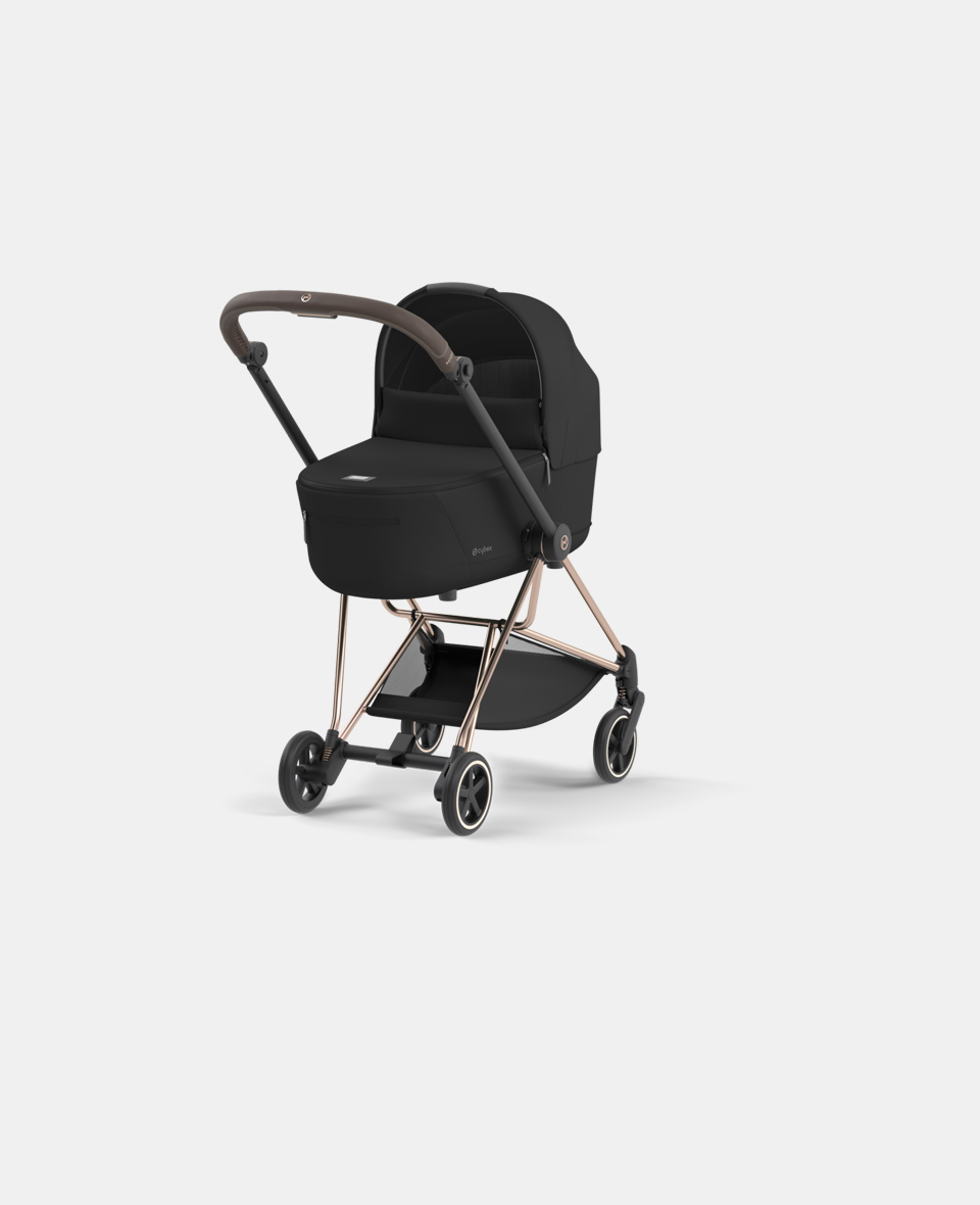 CYB_Mios_Cot_ROGO_SEBL.jpg Carucior Nou Nascut Mios: Cadru Carucior pentru Copii Mios Rosegold + Landou Mios Lux Sepia Black Cybex Platinum - imagine 1