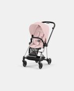Carucior Sport Mios: Cadru Carucior pentru Copii Mios Chrome Black + Parte Sport Carucior MIOS Peach Pink Cybex Platinum