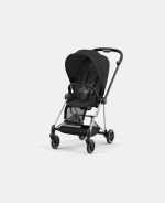 Carucior Sport Mios: Cadru Carucior pentru Copii Mios Chrome Black + Parte Sport Carucior MIOS Sepia Black Cybex Platinum