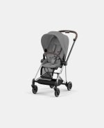 Carucior Sport Mios: Cadru Carucior pentru Copii Mios Chrome Brown + Parte Sport Carucior MIOS Mirage Grey Cybex Platinum