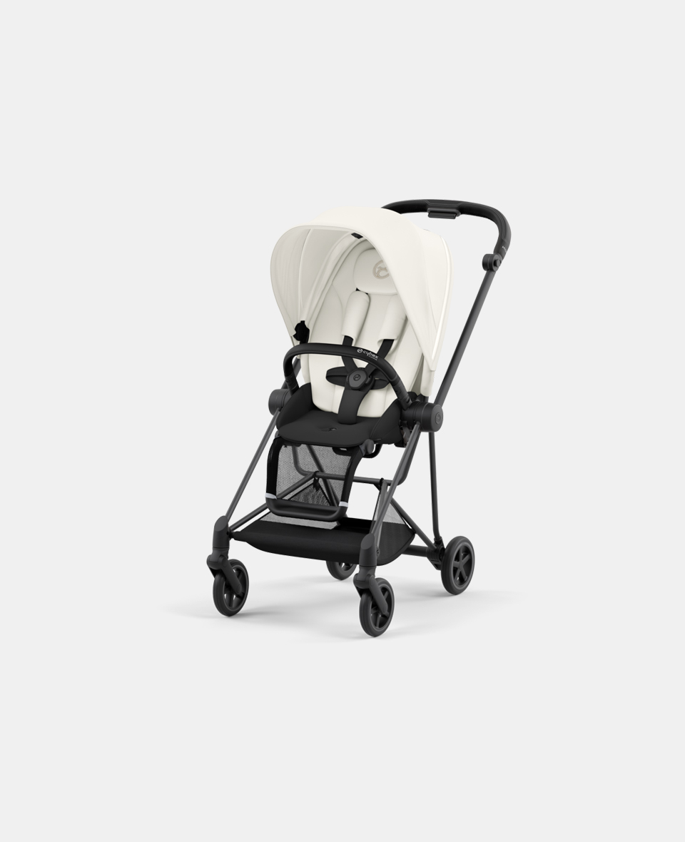 CYB_Mios_Seat_MABL_OFWH.jpg Carucior Sport Mios: Cadru Carucior pentru Copii Mios Matt Black + Parte Sport Carucior MIOS Off White Cybex Platinum - imagine 1