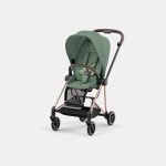 Carucior Sport Mios: Cadru Carucior pentru Copii Mios Rosegold + Parte Sport Carucior MIOS Leaf Green Cybex Platinum