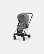 Carucior Sport Mios: Cadru Carucior pentru Copii Mios Rosegold + Parte Sport Carucior MIOS Mirage Grey Cybex Platinum