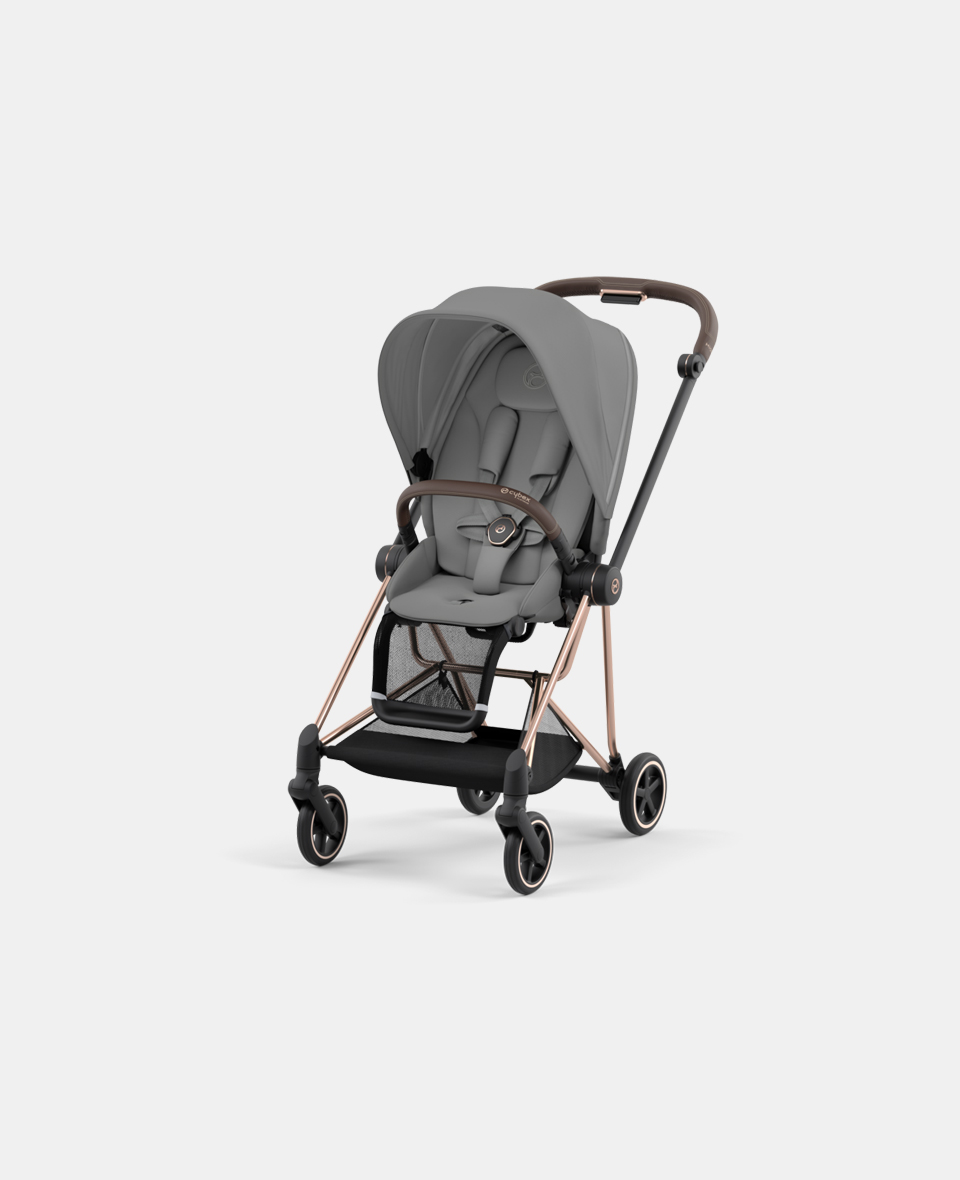 CYB_Mios_Seat_ROGO_MIGR.jpg Carucior Sport Mios: Cadru Carucior pentru Copii Mios Rosegold + Parte Sport Carucior MIOS Mirage Grey Cybex Platinum - imagine 1