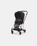 Carucior Sport Mios: Cadru Carucior pentru Copii Mios Rosegold + Parte Sport Carucior MIOS Sepia Black Cybex Platinum