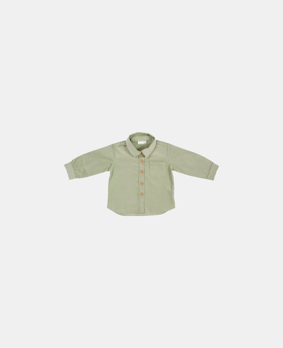 LD-CL17612302.jpg Cămașă din catifea de bumbac organic Green - Vintage Sunny Stripes - Little Dutch - imagine 1